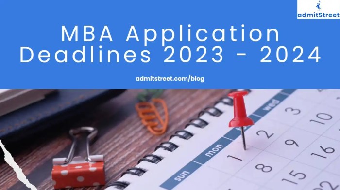 MBA Program Application Deadlines