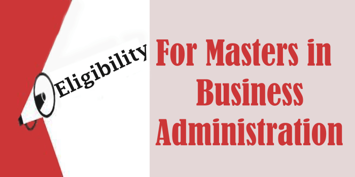 MBA Course Eligibility
